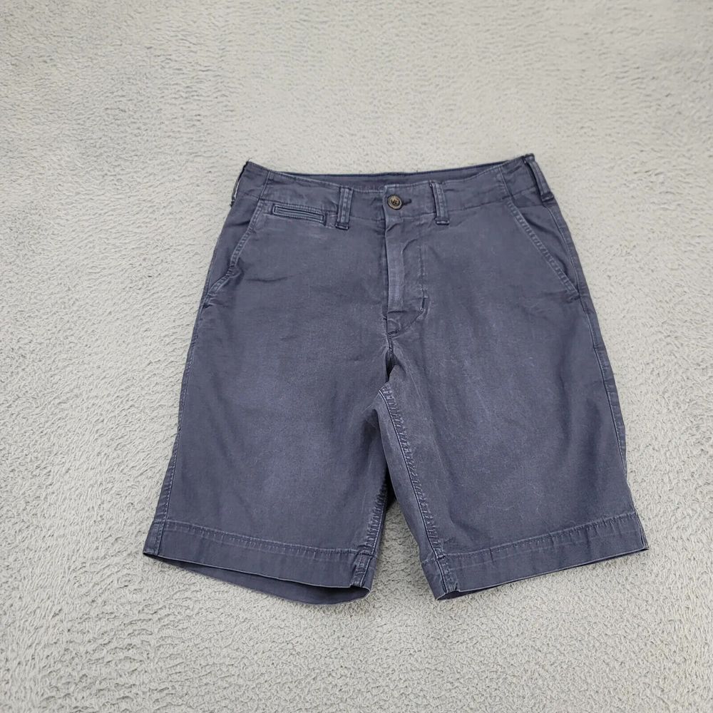 American Eagle Shorts Mens 28 Blue 9" Chino Casual Outdoors Pockets AE Logo